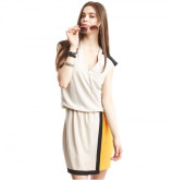 Đầm suông cổ bẻ lượn đuôi tôm L&A fashion